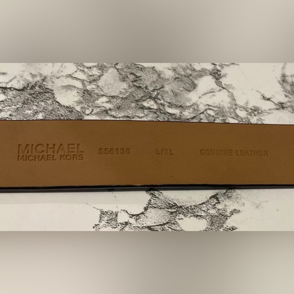Michael Kors Leather Logo Fanny Pack Belt Bag Black Sz L/XL NEW